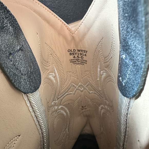 Boys Old West Leather Boots - Picture 4 of 5